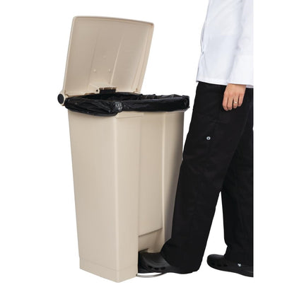 Rubbermaid Beige Waste Container | 87L | One-Piece Polyethylene 2