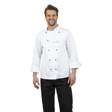 Unisex Long Sleeve Chef Jacket White L | Whites Chicago