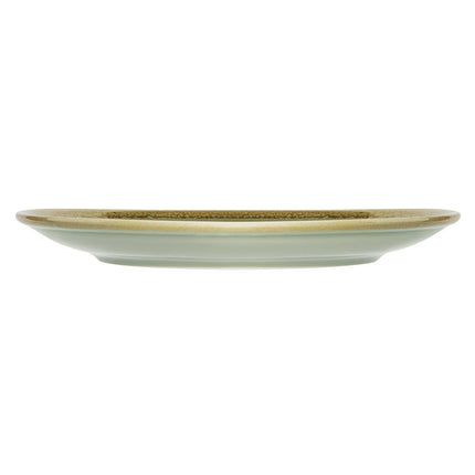 Coupe Dinner Plates Moss Green 23cm | Olympia Kiln 3