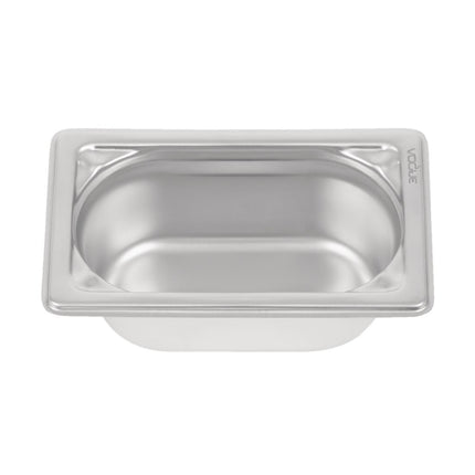 Stainless Steel GN 1/9 Container 65mm Depth | Vogue | 176x108mm 3