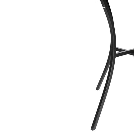 Square Steel Bistro Table Black 70cm | Bolero 4