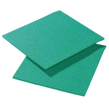 Spongyl Green Polyester Sponge Cloths 20.5x18.5cm