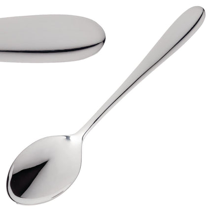 18/10 Stainless Steel Dessert Spoons | Amefa Oxford | Set of 12 | Polished Finish | Timeless Design