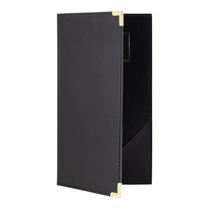 Classic Black Leather Bill Presenter | Securit 4