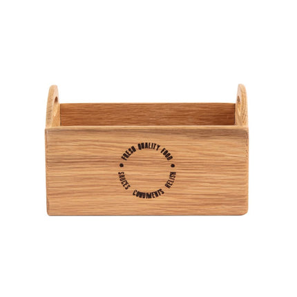 Oak Wood Table Caddy 23cm | Olympia 5