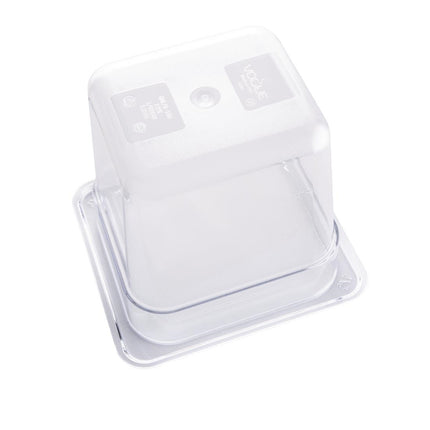 Polycarbonate Gastronorm Container Transparent 150mm | Vogue | GN 1/6 5