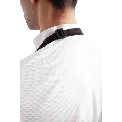 Adjustable Black Halter Apron with Double Pocket | Chef Works 6