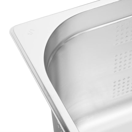 Perforated Stainless Steel GN 1/1 Pan 200mm | Vogue 3