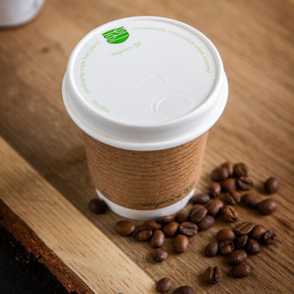Compostable Coffee Cup Lids | Vegware 79-Series | 1000 Pieces 2