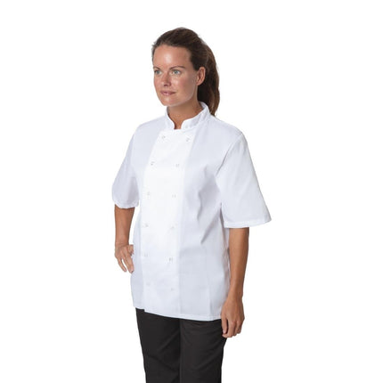 Unisex Short Sleeve Chef Jacket White XL | Whites Boston 6