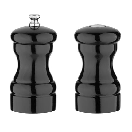 Black Wooden Pepper Mill and Salt Shaker Set | Olympia