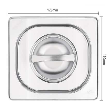 Stainless Steel Gastronorm Lid GN 1/6 | Vogue 4