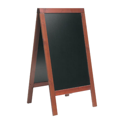 Double-Sided Mahogany A-Board Chalkboard 135x70cm | Securit Duplo