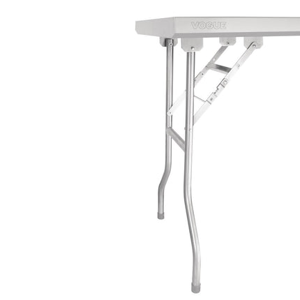 Foldable Stainless Steel Work Table 1220x610x780mm | Vogue 3