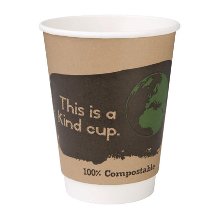 Compostable Double Wall Coffee Cups | Fiesta | 35.5cl
