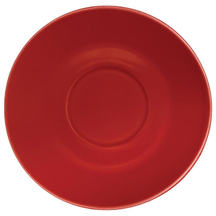 Café Porcelain Saucers Red | Olympia