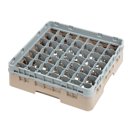 Dishwasher Rack with 49 Compartments, Max Glass Height 9.2cm | Cambro Camrack
