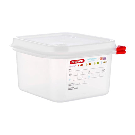 Food Storage Container with Lid 1.7L | Araven GN 1/6