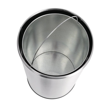 Bolero Stainless Steel Open-Top Waste Bin 40L 2