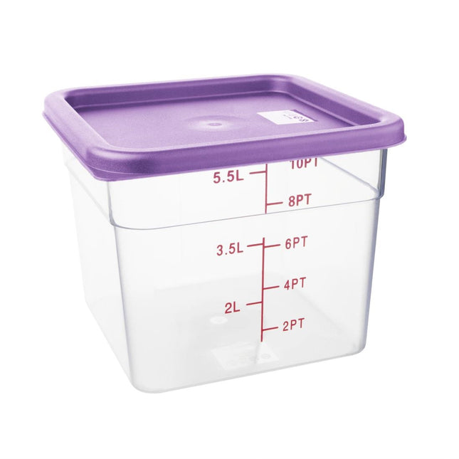 Square Purple Lid for Food Storage Containers Medium | Hygiplas 2