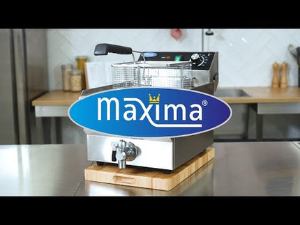 Deep Fryer | 2 x 10L | 2 Baskets | with Drain Tap 9