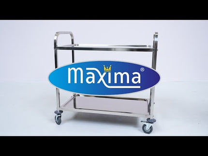 Stainless Steel Serving Trolley | 3 Shelves 6