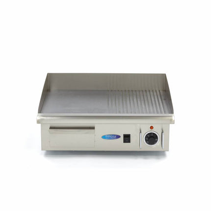 Griddle | Half Grooved | 55 cm | incl Drip Tray 2