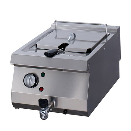 Heavy Duty Deep Fryer | 1 x 12L | Single Unit | 70cm Deep | with Drain Tap | Electric 1