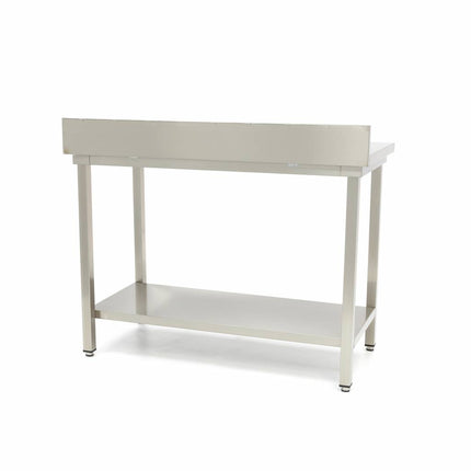 Stainless Steel Table | 60 x 70cm | Adjustable Height | with Backsplash 4