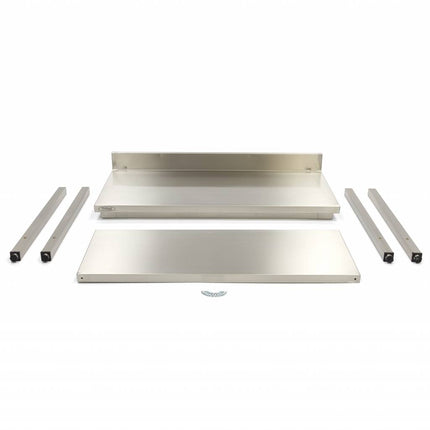 Stainless Steel Table | 100 x 70cm | Adjustable Height | with Backsplash 5