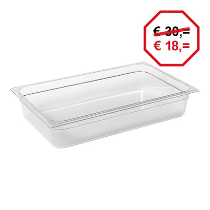 Stackable Polycarbonate Gastronorm Pan GN 1/1 | Rubbermaid | 100 mm | 12 L 1