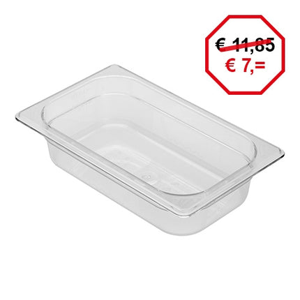 Gastronorm Pan GN 1/4 | Rubbermaid | Polycarbonate | 100 mm | 2.4 L 1