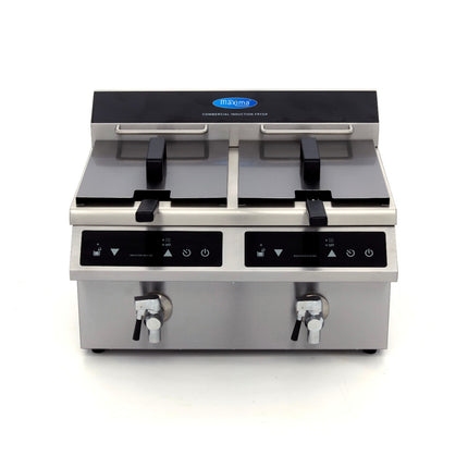Deep Fryer | 2 x 8L | 2 Baskets | with Drain Tap | Induction 11