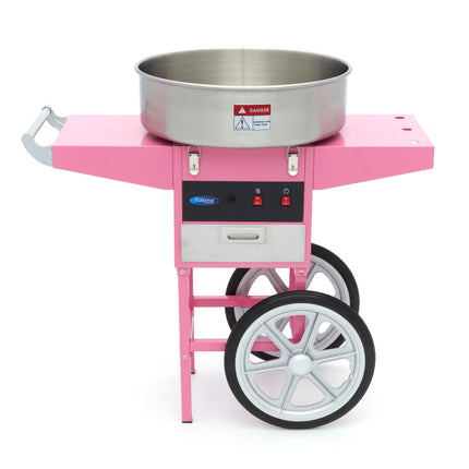 Candy Floss Machine – Ø 52cm – Pink – with Cart 3