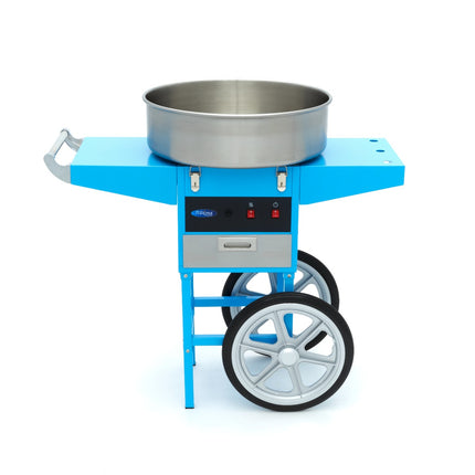 Candy Floss Machine – Ø 52cm – Blue – with Cart 3