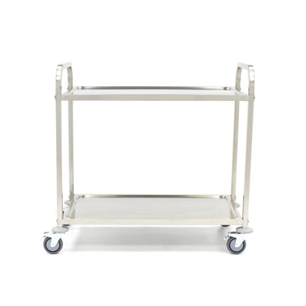 Stainless Steel Serving Trolley | 2 Shelves 2