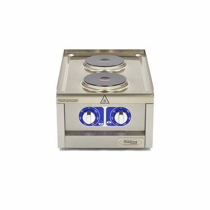 Commercial Grade Cooker | 2 Burners | Single Unit | 60cm Deep | Electric 2