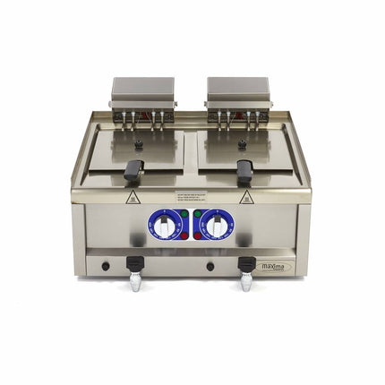 Deep Fryer | 2 x 10L | 2 Baskets | with Drain Tap | 400V 2