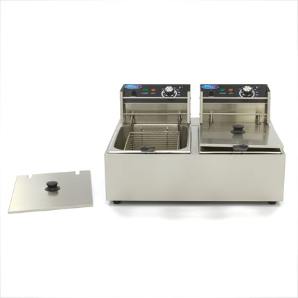 Deep Fryer | 2 x 6L | 2 Baskets | up to 2,4kg of Fries 2