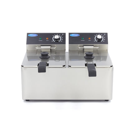 Deep Fryer | 2 x 8L | 2 Baskets | up to 2,8kg of Fries 2
