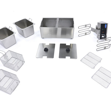Deep Fryer | 2 x 8L | 2 Baskets | up to 2,8kg of Fries 8