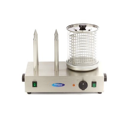 Hot Dog Warmer | Ø20 x 24cm | Dishwasher Safe | with 4 Spikes 6