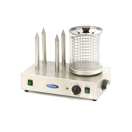Hot Dog Warmer | Ø20 x 24cm | Dishwasher Safe | with 4 Spikes 1