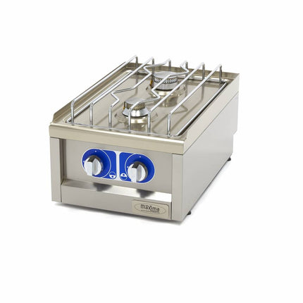 Commercial Grade Cooker | 2 Burners | Single Unit | 60cm Deep | Gas 1
