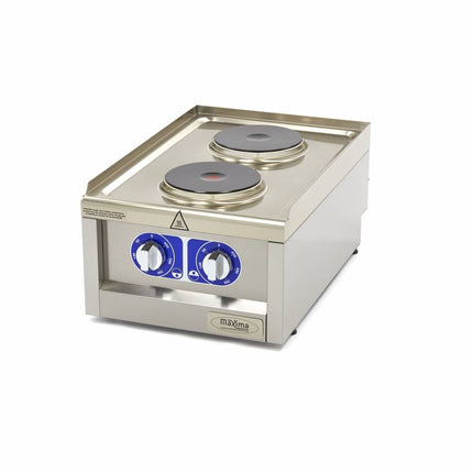 Commercial Grade Cooker | 2 Burners | Single Unit | 60cm Deep | Electric 1