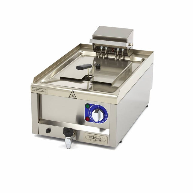 Deep Fryer | 10L | 1 Basket | with Drain Tap | 400V 1