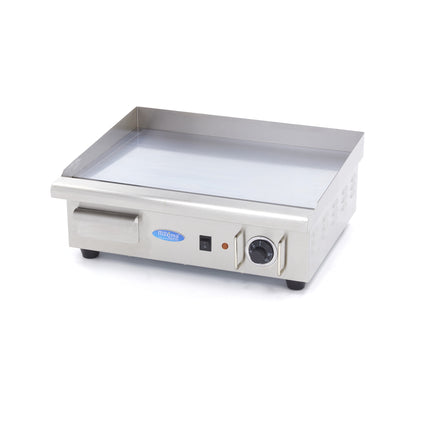 Griddle | Smooth Chrome | 55cm | incl Drip tray 1