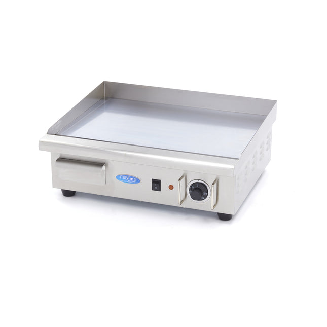 Griddle | Smooth Chrome | 55cm | incl Drip tray 1