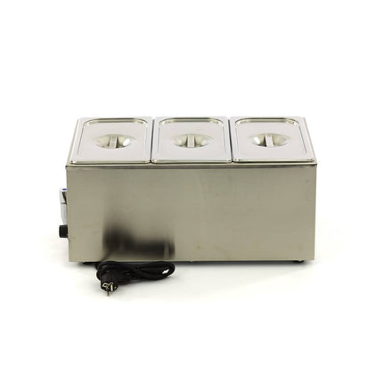 Bain Marie | with Tap | incl 3 x 1/3 GN Set | Electric 6