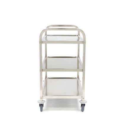 Stainless Steel Serving Trolley | 3 Shelves 3